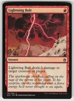 Lightning Bolt U Masters 25 141 MTG - Image 1