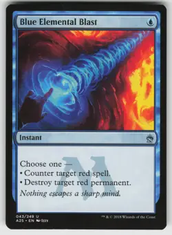 Blue Elemental Blast U Masters 25 43 MTG - Image 1