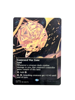 Contested War Zone R 0053 Borderless REGULAR MTG Edge Of Eternities EOS EN NM/M - Image 1