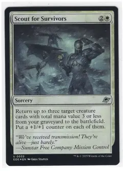 Scout for Survivors | Foil | NM | MTG | 0033 | U | EOE - Edge of Eternities - Image 1