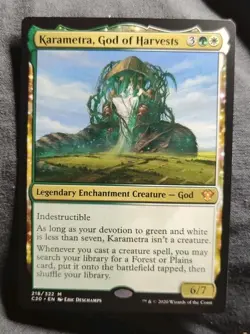 Mint/Near-Mint, English - 1 x MTG Karametra, God of Harvests - Foil Born of the - Image 1