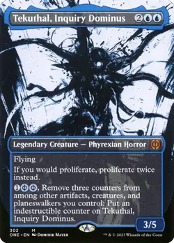 Tekuthal, Inquiry Dominus- Phyrexia: All Will Be One Showcase Foil MTG-NM - Image 1