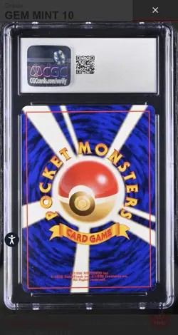 CGC 10 1996 POKEMON JAPANESE BASE SET SEEL 086 - Image 2