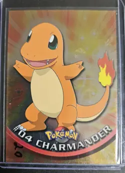 Topps Charmander #4 Holo Pokemon 2000 Animation Series 1 Blue Label -NM - Image 1