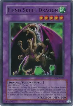 Yugioh! MP Fiend Skull Dragon - LOD-039 - Super Rare - Unlimited Edition Moderat - Image 1