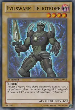 Yugioh! MP Evilswarm Heliotrope - HA07-EN011 - Super Rare - 1st Edition Moderate - Image 1