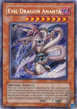 Yugioh! MP Evil Dragon Ananta - PP02-EN017 - Secret Rare - Unlimited Edition Mod - Image 1
