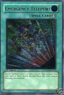 Yugioh! MP Emergency Teleport - TDGS-EN053 - Ultimate Rare - Unlimited Edition M - Image 1