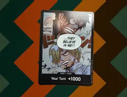 They Believe in Me!! DON!! Card -Fist of Divine Speed Holo One Piece NM OP11 - Image 1
