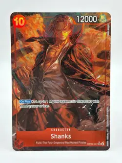 One Piece Card Game CCG TCG Shanks OP06-007 SR Super Alt Art Pack Fresh English - Image 1