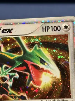 TRIPLE SWIRL Pokemon Card Rayquaza ex 008/015 Deck 1st Ed Holo Rare Japanese - Image 2