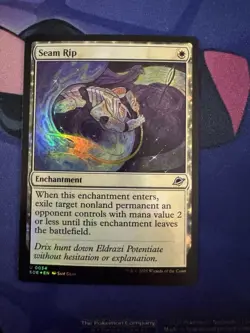 U 0034 Seam Rip FOIL Enchantment Uncommon EOE Edge of Eternities MTG NM - Image 1