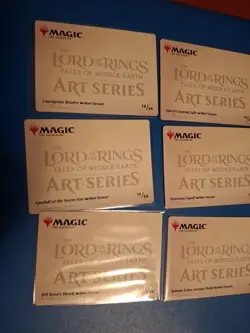 MTG - LOTR - Gandalf in the Pelennor Fields Scene Art Card Set - 6 card lot N.M - Image 4