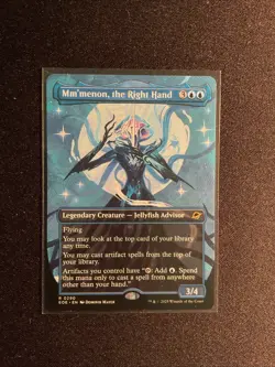 MTG Edge of Eternities - Mm'menon, the Right Hand - Borderless Near Mint - Image 1