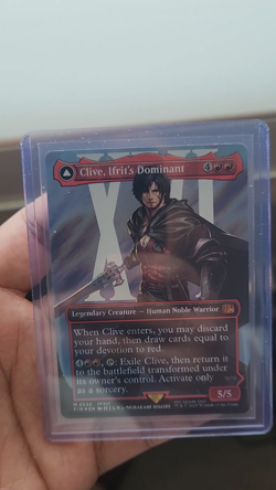 Clive, Ifrit's Dominant - MTG Final Fantasy - Borderless Surge Foil - (530) - NM - Image 2