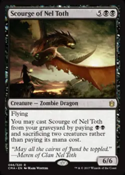 1 x Scourge of Nel Toth - Commander Anthology - Moderate Play - MTG - Image 1