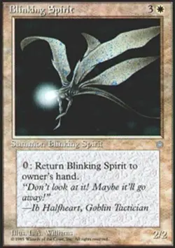 1 x Blinking Spirit - Ice Age - Heavy Play - MTG - Image 1