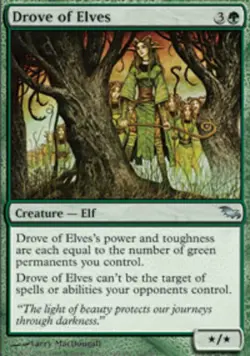 1 x Drove of Elves - Shadowmoor - NM-Mint - MTG - Image 1