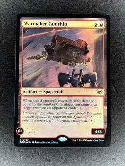 Warmaker Gunship Edge of Eternities Foil R 0167 Magic The Gathering MTG - Image 1
