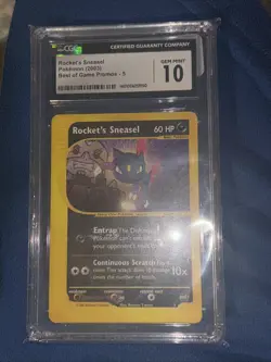 2003 Pokemon Best Of Game Promo Rocket's Sneasel #5 CGC 10 GEM MINT - Image 4