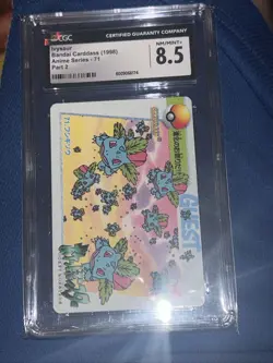 1998 Pokemon Japanbese Carddass Anime Ivysaur #71 CGC 8.5 - Image 5