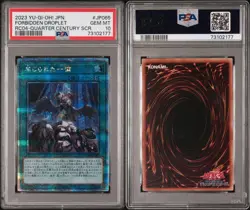 YuGiOh Forbidden Droplet 25th Anniversary Secret Rare PSA10 Collectors - Image 3