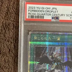 YuGiOh Forbidden Droplet 25th Anniversary Secret Rare PSA10 Collectors - Image 5