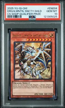 YuGiOh Dragon of Illumination Japan Championship Promo PSA10 Collectors Card - Image 1
