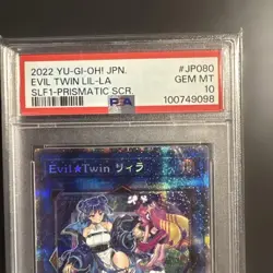 YuGiOh Evil Twin Lilla Alternate Art Prismatic Secret Rare PSA10 Collectors - Image 2