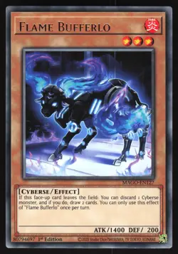 Flame Bufferlo - MAGO-EN127 - Gold Rare - 1st Edition Yugioh - Image 1