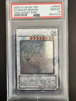 YuGiOh Stardust Dragon 2008 Ghost Rare Holographic PSA10 Collectors Card - Image 1