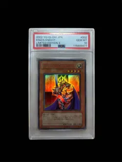 YuGiOh Kings Knight LE4 002 Ultra Rare PSA10 Collectors Card - Image 1