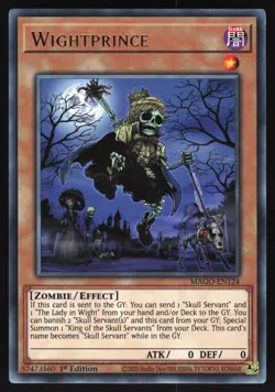 Wightprince - MAGO-EN124 - Gold Rare - 1st Edition Yugioh - Image 1