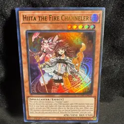 Yugioh! Hiita the Fire Channeler - DUNE-EN026 - Ultra Rare - 1st Edition Near Mi - Image 1