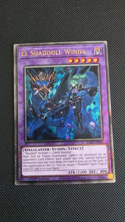 Yugioh El Shaddoll Winda RA04-EN052 Quarter Century Secret Rare 1st Ed V6 - Image 1