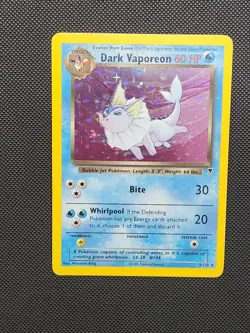 Pokemon TCG Dark Vaporeon Holo Rare Card 9/110 Legendary Collection - Image 1