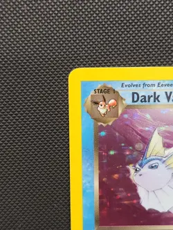 Pokemon TCG Dark Vaporeon Holo Rare Card 9/110 Legendary Collection - Image 3