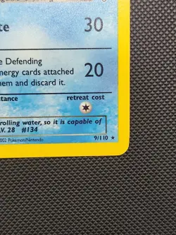 Pokemon TCG Dark Vaporeon Holo Rare Card 9/110 Legendary Collection - Image 5