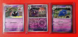 Pokemon 151 Gastly Haunter Gengar HOLO Evolution 3 Card Set 🔥 Rare - Image 1