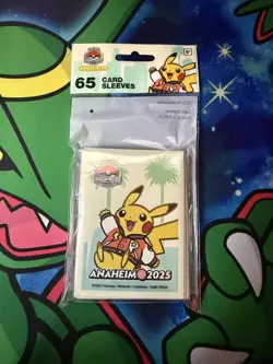 Pokemon World Championships 2025 Anaheim White Card Sleeves *Sealed* - Image 1