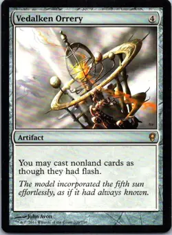 Vedalken Orrery 206/210 Magic 2014 Core Set MTG Artifact Rare LP Flash Enabler - Image 1