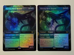MTG - 2x Marang River Regent / Coil and Catch [Borderless FOIL] - Image 1