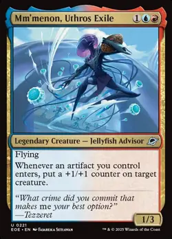 MTG Edge of Eternities *FOIL* U Mm'menon, Uthros Exile #0221 - Image 1