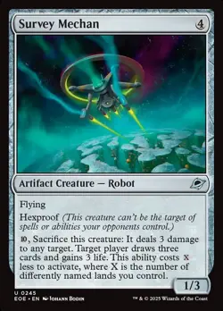 MTG Edge of Eternities *FOIL* U Survey Mechan #0245 - Image 1