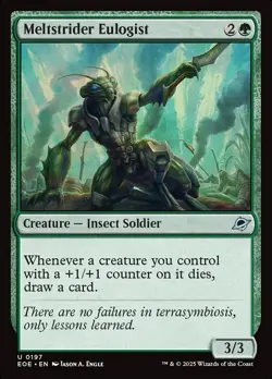 MTG Edge of Eternities *FOIL* U Meltstrider Eulogist #0197 - Image 1