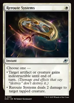 MTG Edge of Eternities *FOIL* U Reroute Systems #0031 - Image 1
