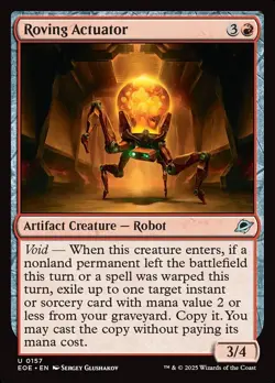 MTG Edge of Eternities *FOIL* U Roving Actuator #0157 - Image 1
