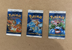 Pokemon Base Set Unlimited Booster Pack English - opened & empty ALL 3 ARTWORK - Image 1