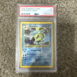 Gyarados - Holo - 1999 Pokemon Base Set #6 - Unlimited Edition - PSA 5 - Image 1