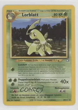 Bayleef German Pokemon Neo Genesis #29 2000 - Image 1